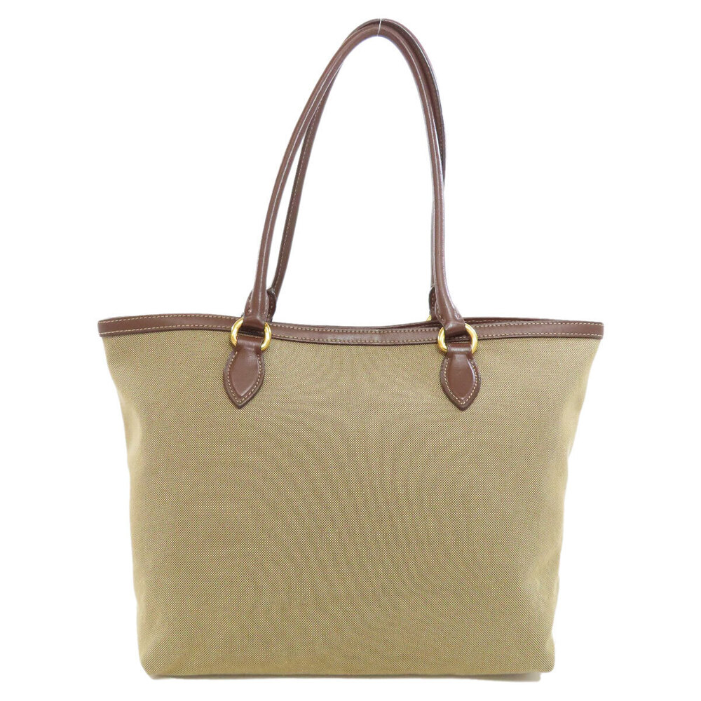 Prada Jacquard Logo brown leather canvas Tote Bag